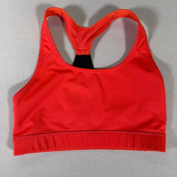 Nike Dri-FIT Just Do It Sports Bra Red Black Racerback Womens Small S - Picture 12 of 12